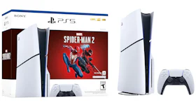 索尼 PlayStation 5 PS5 Slim Ultra HD 藍光漫威《蜘蛛人2》主機（美國插頭）CFI-2000