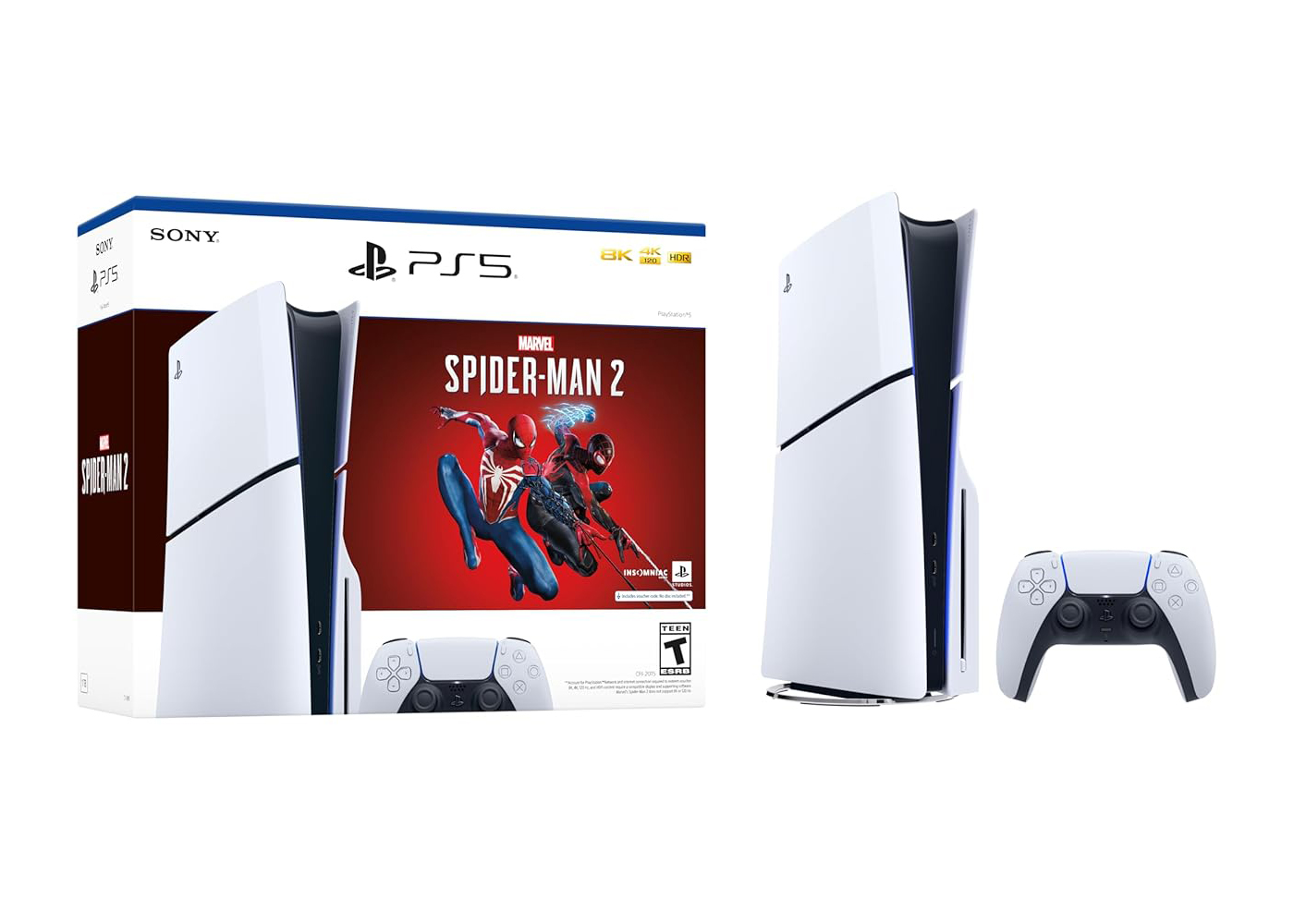 Sony PlayStation 5 PS5 Slim Ultra HD Blu-ray Marvel's Spider-Man 2