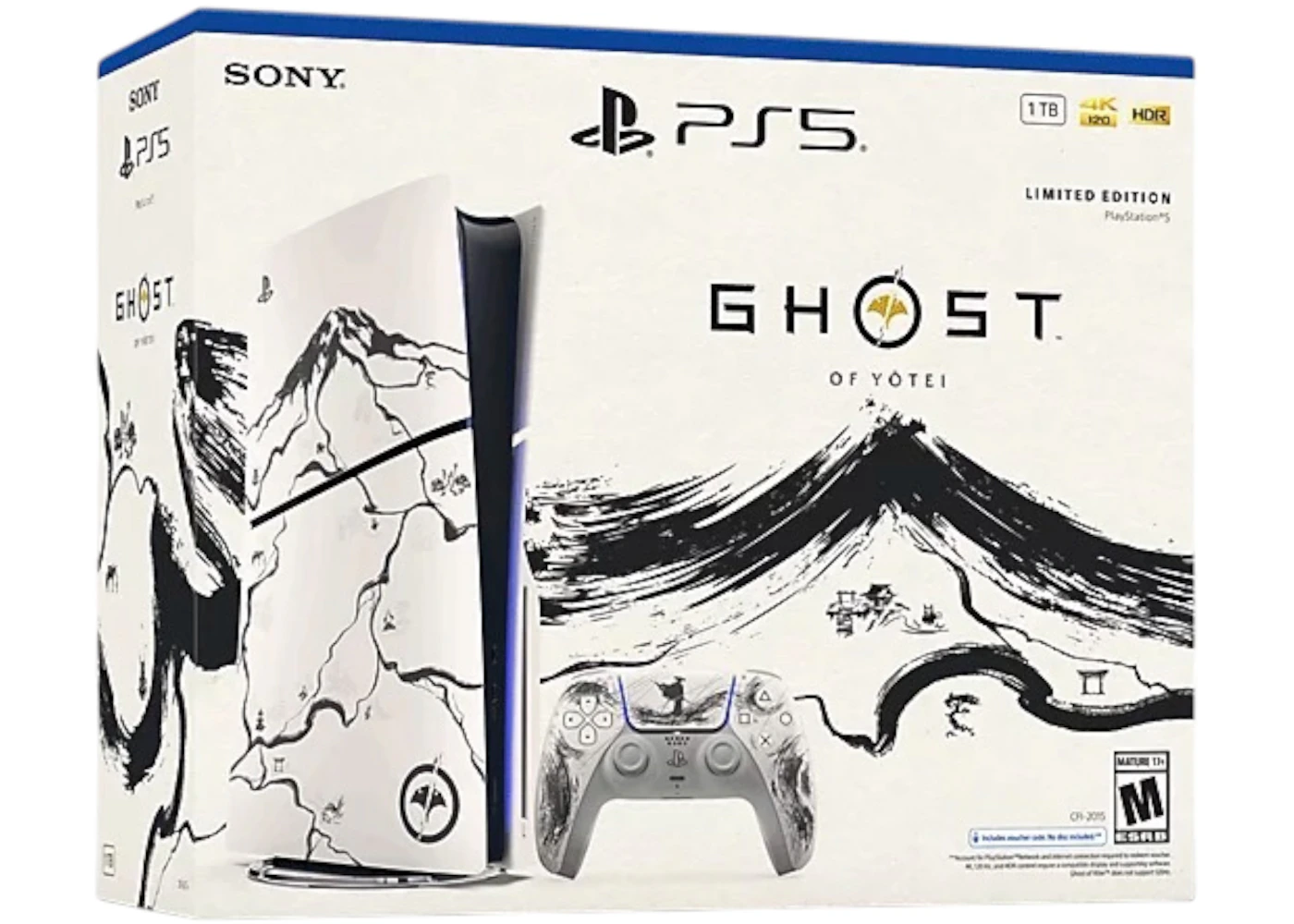 Sony PlayStation PS5 Slim Ultra HD Ghost of Yotei Black Paket in