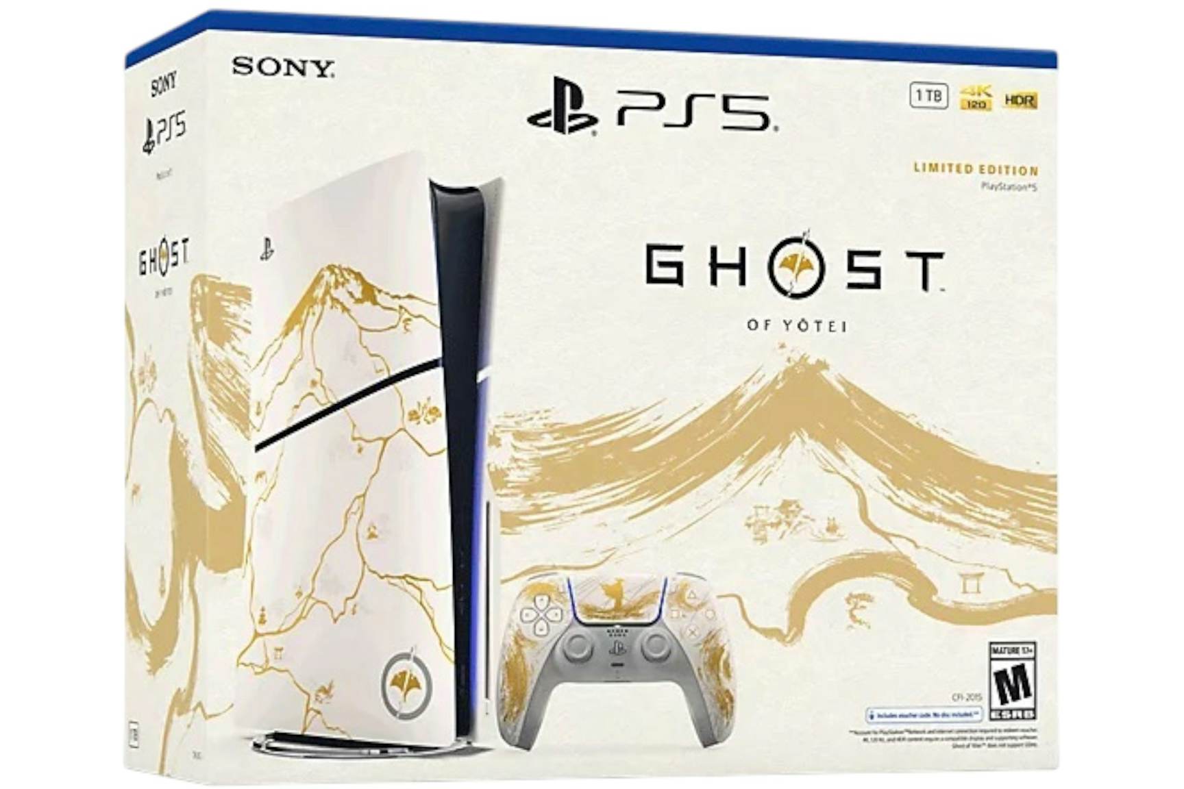 Sony PlayStation 5 PS5 Slim Ultra HD Ghost of Yotei Gold Limited ...