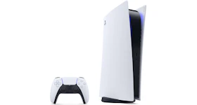 Sony PS5 PlayStation 5 (UK Plug) Digital Edition Console 9395102 White