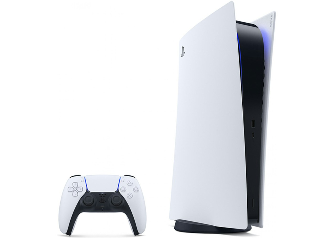 sony ps5 playstation 5 uk plug digital edition console 9395102 white