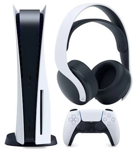 PlayStation PULSE 3D Wireless Headset, Midnight White PS5