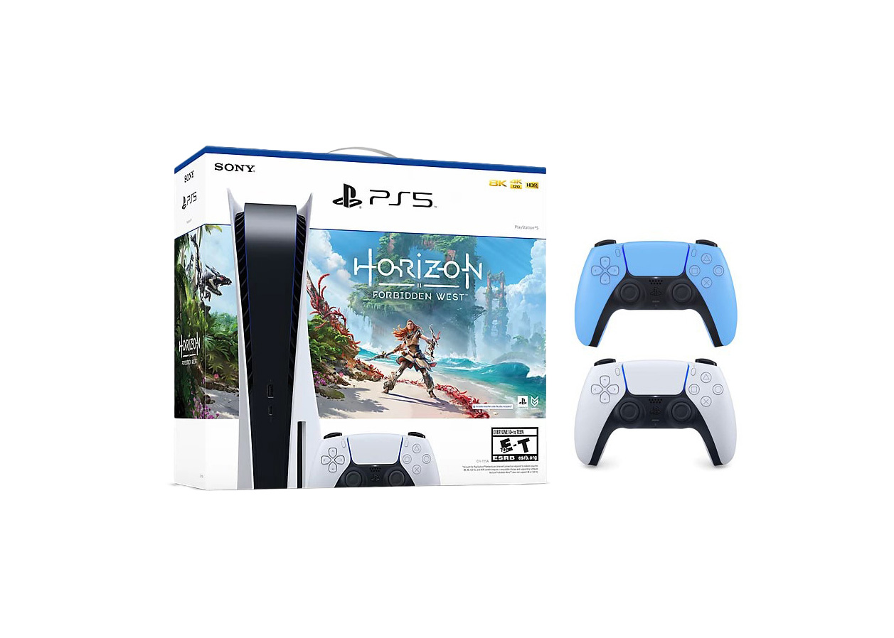 Sony Playstation 5 PS5 Horizon Forbidden West Blu-Ray Console with Extra  DualSense Wireless Controller Bundle (US Plug)  1000032115/1000032000-3006394 