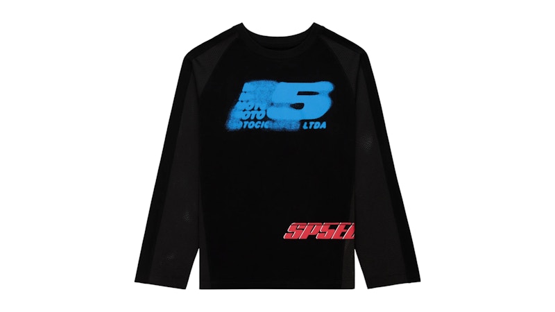 SP5DER Pre-owned 555peed Mesh Longsleeve In Black