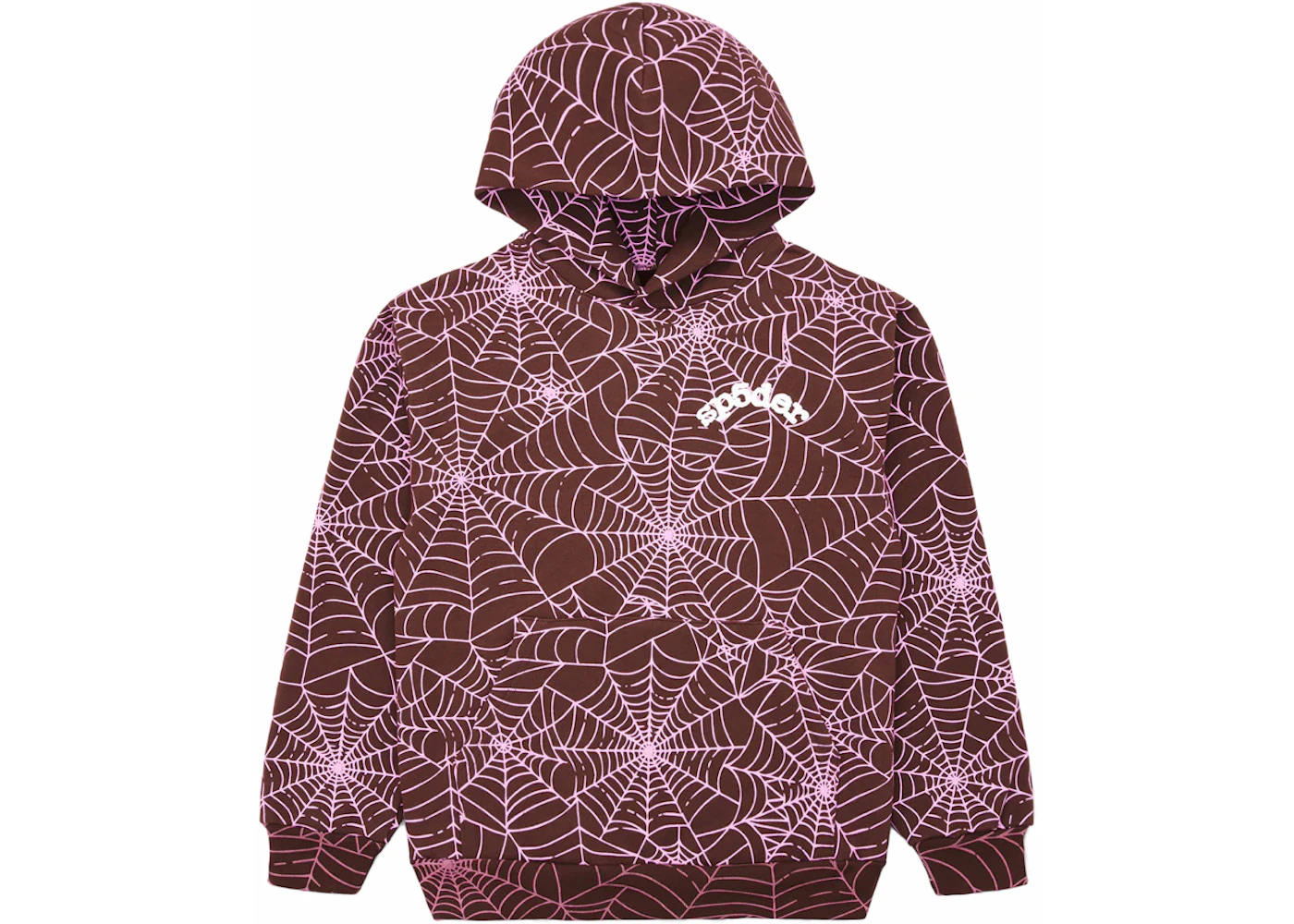 Sp5der AOP Hoodie Brown Men's FW23 US - Main Image