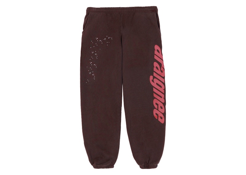 Sp5der Araignee Sweatpants Brown Men's - FW22 - US