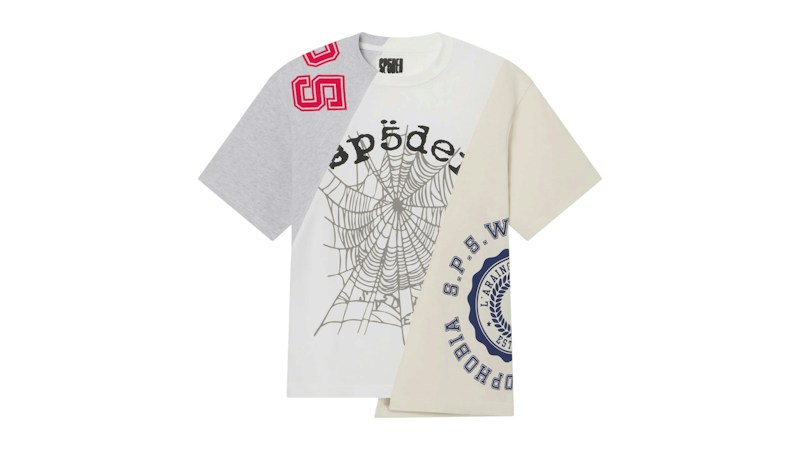 Sp5der Asymmetrical 5 Tee White