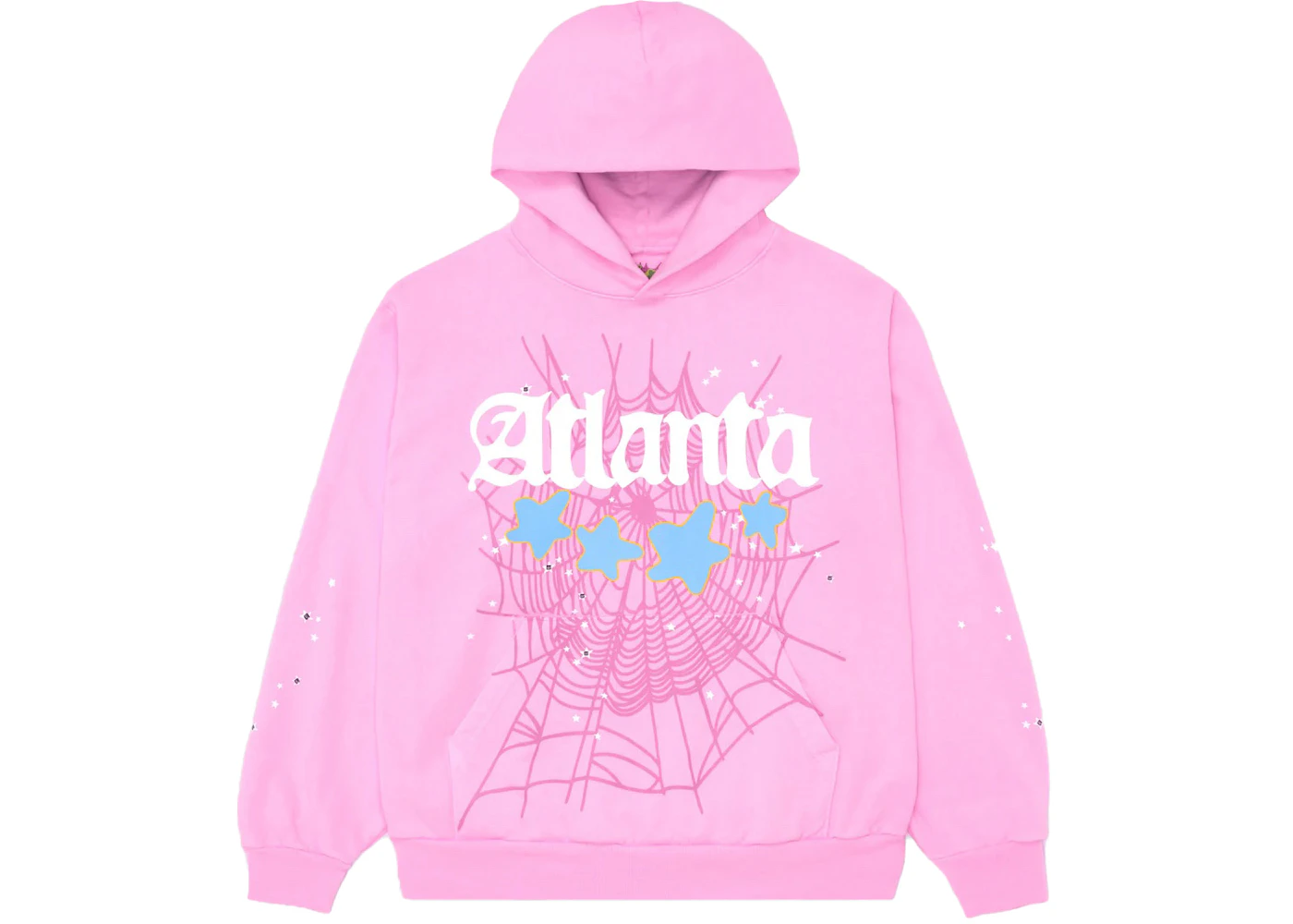 Sp5der Atlanta Hoodie Pink Men's - SS23 - US