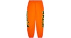 Sp5der World Beluga Sweatpants Orange