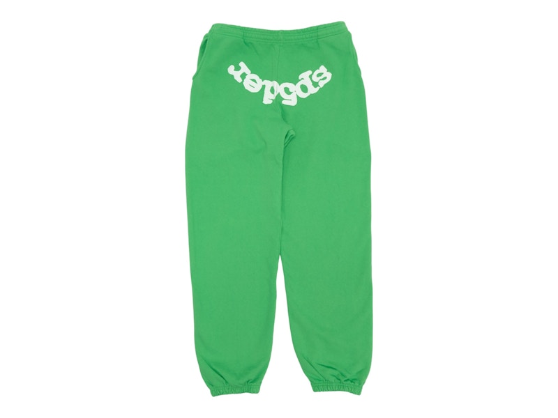 Pre-owned Sp5der Men's  Classic Sweatpant In Slime Green