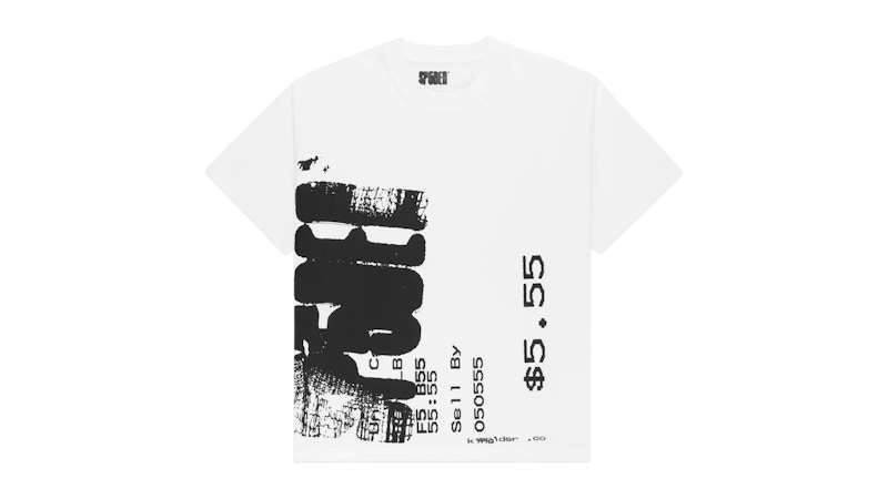 Pre-owned Sp5der Men's  Commerce Tee Shirt In White