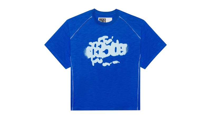 Sp5der Contrast Stitch Slub Tee