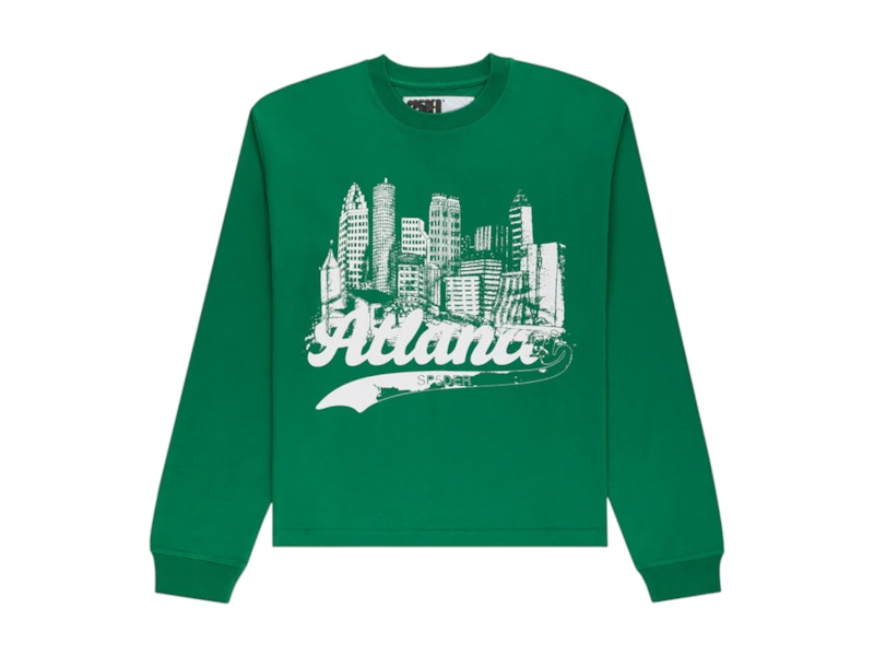 Pre-owned Sp5der Copper Cove Long Sleeve Tee Shirt In Kelly Green