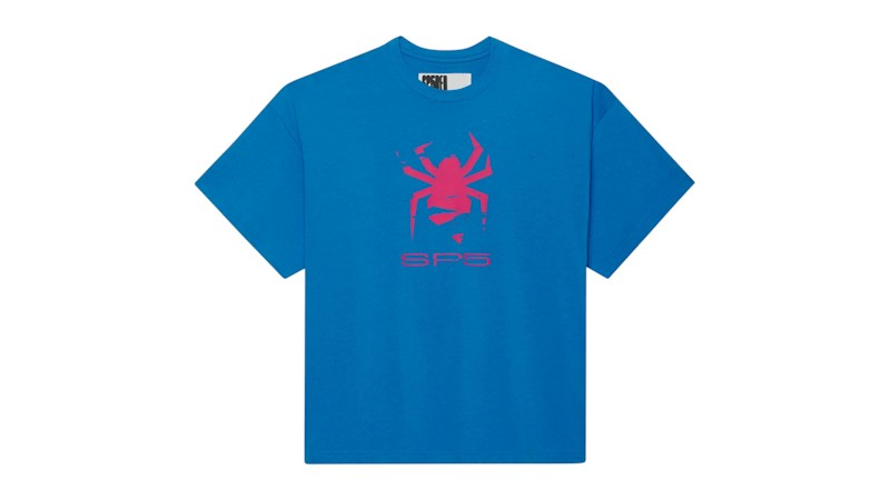 Sp5der Distressed Crawler Tee Atlantic