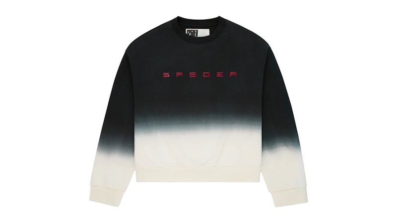 Sp5der Gradient Crewneck Black