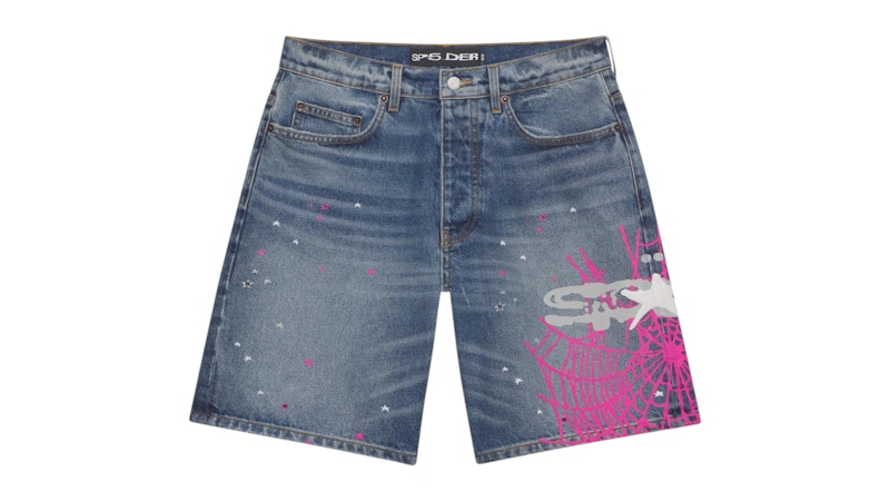 Sp5der Heavy Web Denim Short