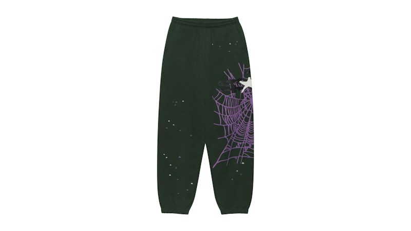 Sp5der Heavy Web Sweatpant Dark Green
