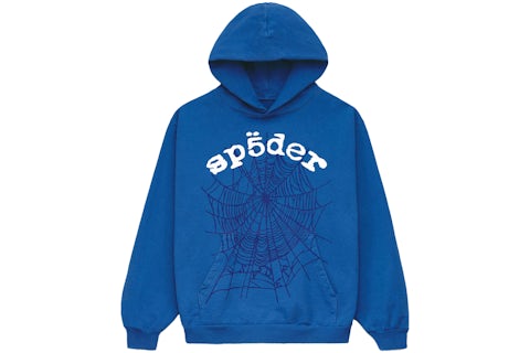 Sp5der Legacy Hoodie Blue Men's SS24 US