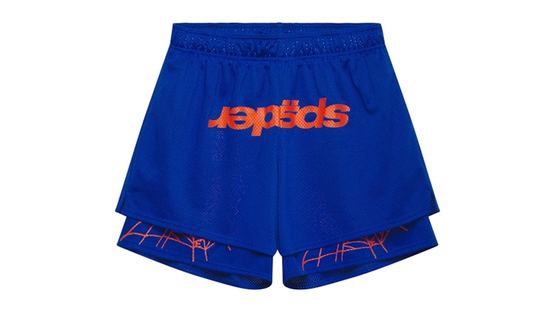 Sp5der Mesh Double Layer Short Sp5der Blue