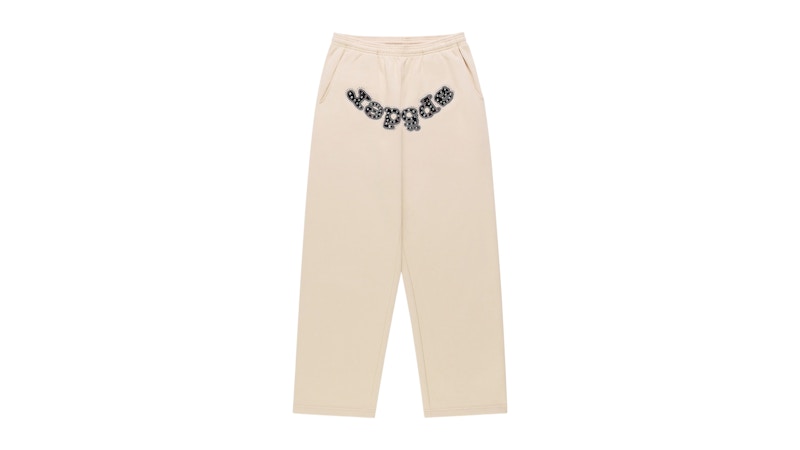 Sp5der Mixed Stone OG Logo Sweatpant Cream