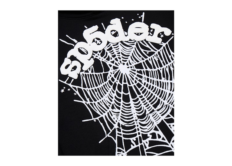 Sp5der OG Web Hoodie Black