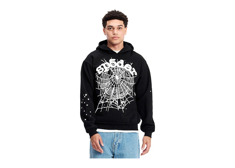 Sp5der OG Web Hoodie Black