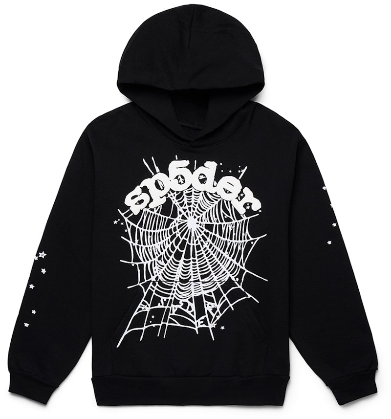 Sp5der OG Web Hoodie Black Men's SS24 US - Main Image