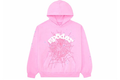 Sp5der OG Web Hoodie Pink FW23 US - Main Image