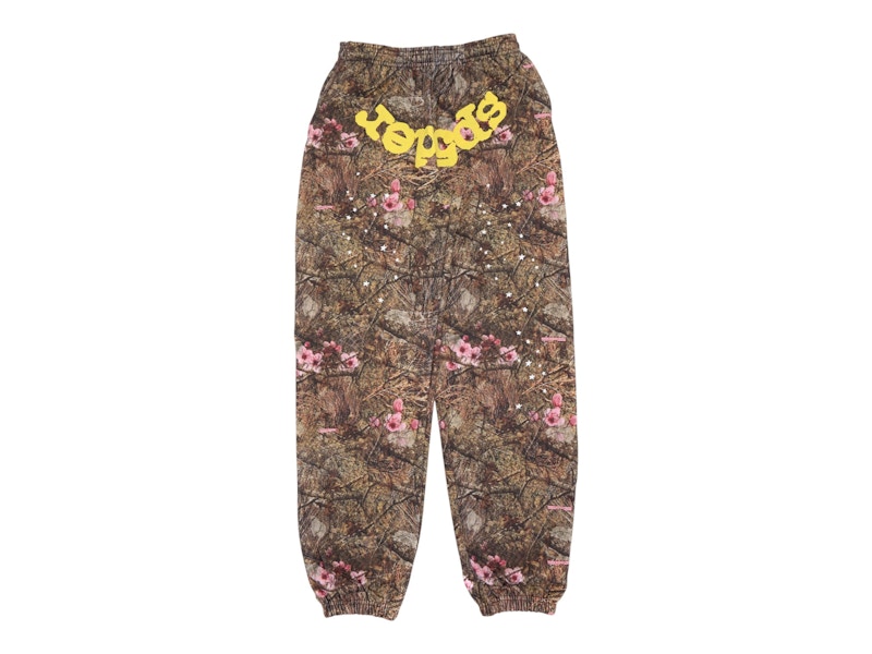 Pre-owned Sp5der Og Web Sweatpants In Camo In Multi