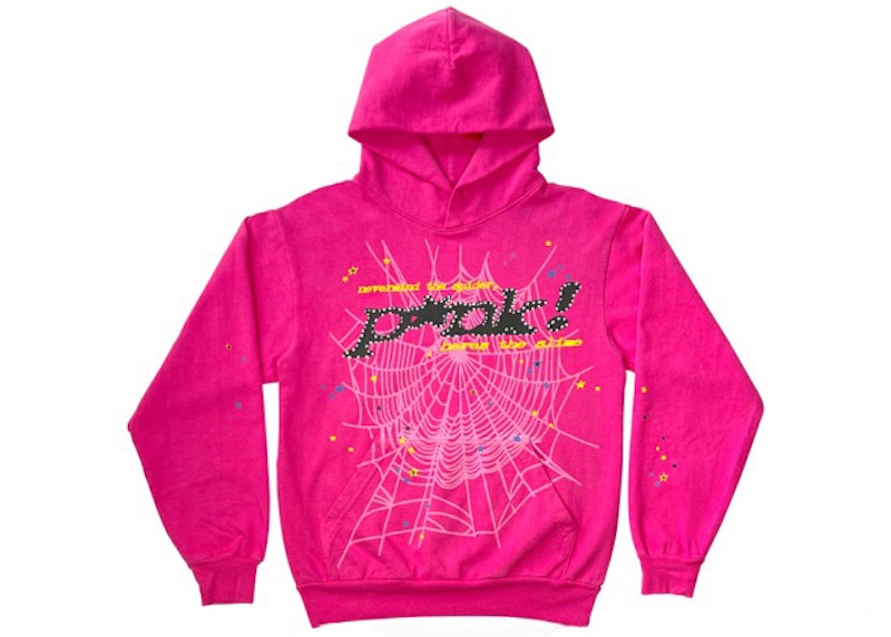 sp5der pink hoodie 値下げ不可-