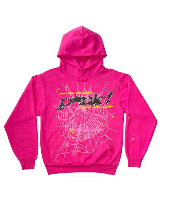 Sp5der P*NK Hoodie Pink Men's SS21 US