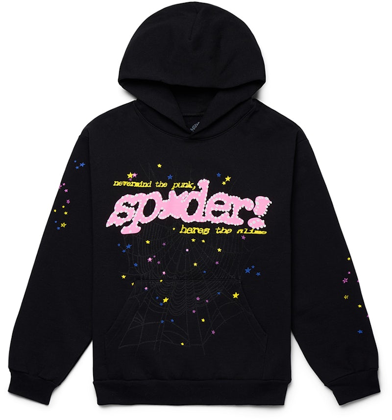 Sp5der P*NK V2 Hoodie Black Men's FW23 US - Main Image