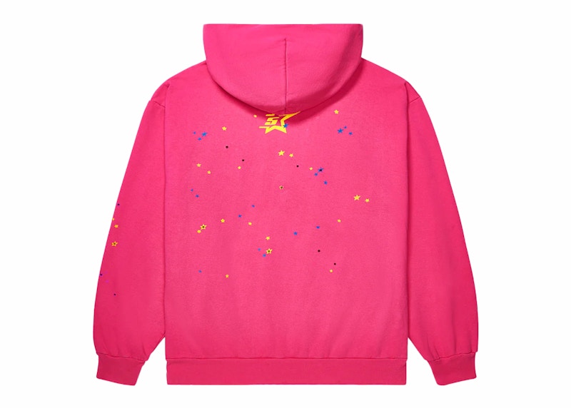 Sp5der P*NK V2 Hoodie Pink Men's - FW23 - US