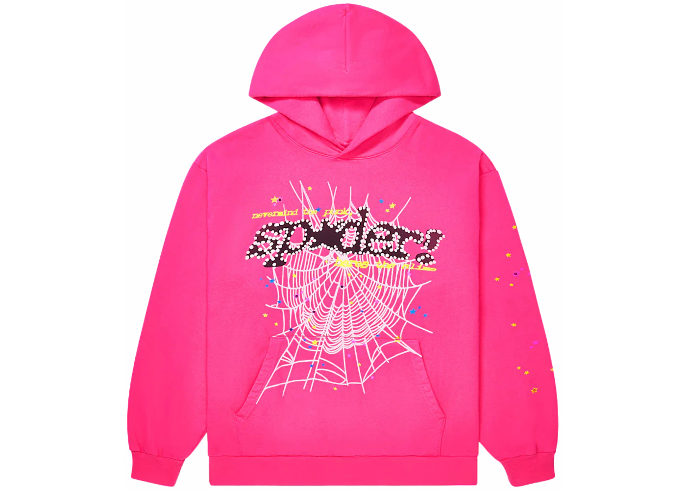 Sp5der P*NK V2 Hoodie Pink Men's - FW23 - US