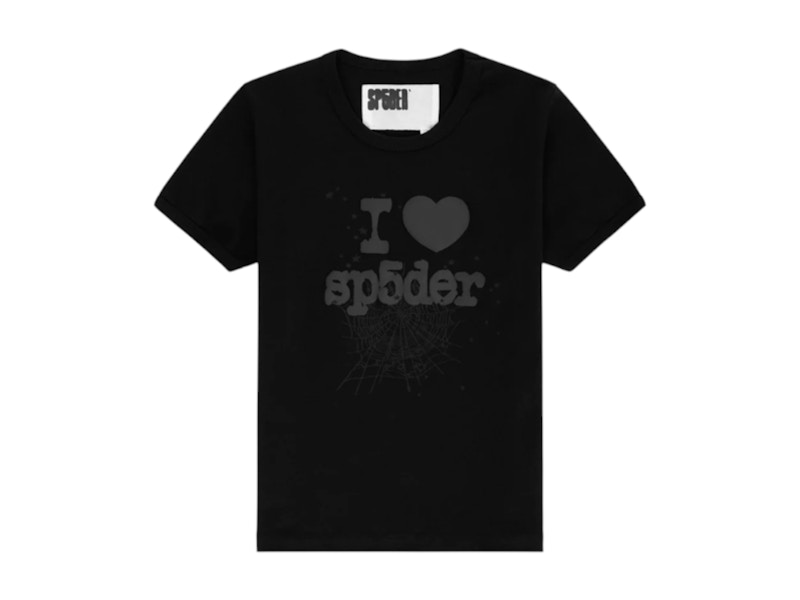 Pre-owned Sp5der Phantom Souvenir Baby Tee Shirt In Black