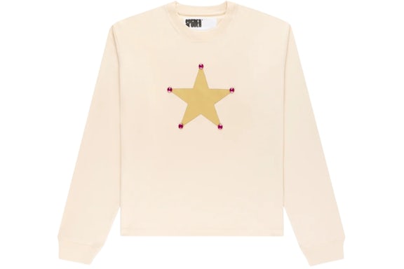 Sp5der Pornstar Longsleeve Tee Cream
