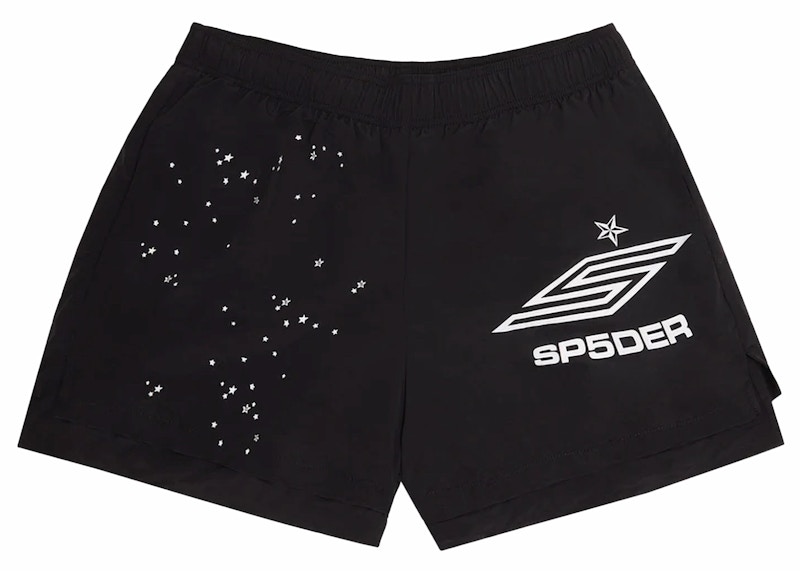 ★GRAILZ★ LAYERED PANEL SHORTS BLACK GR23SSMP01BK OverlayShorts_FlapUp_-Adult-