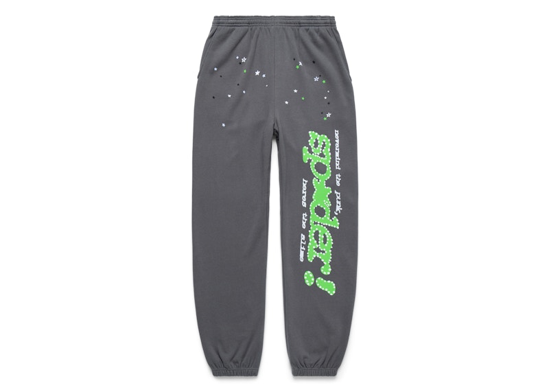 【正規品】Sp5der Punk V2 Rinestone Sweatpants Sp5der Rhinestone Punk V2 Sweatpant Blue Men's - SS26 - US