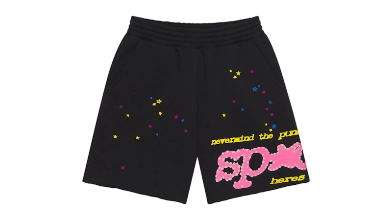 Men's Sp5der Punk V2 Sweatshort in Black