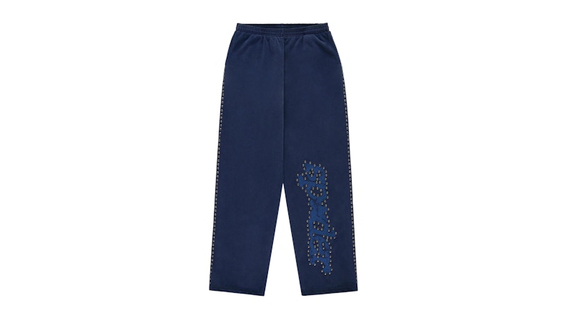 Pantaloni sportivi con borchie Sp5der Punk V3 blu
