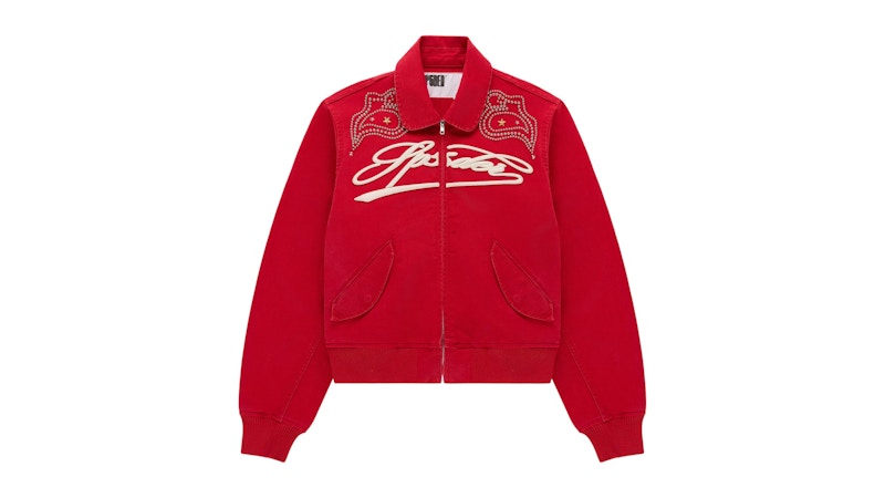 Sp5der R-05 Script Bomber Jacket Red