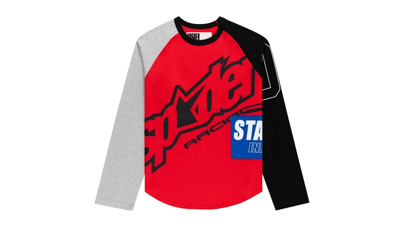 Maglietta Sp5der Rally Raglan L/S Multicolore