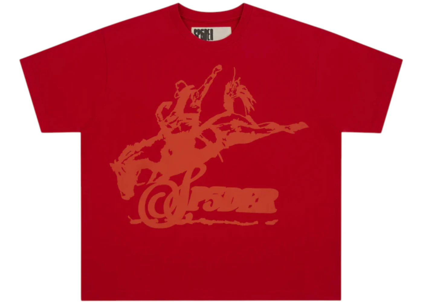 Sp5der Rodeo HW Tee Red Men's - FW24 - US