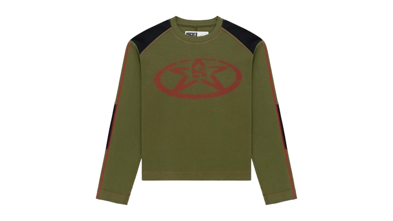 Sp5der Service Longsleeve Tee Chive Green