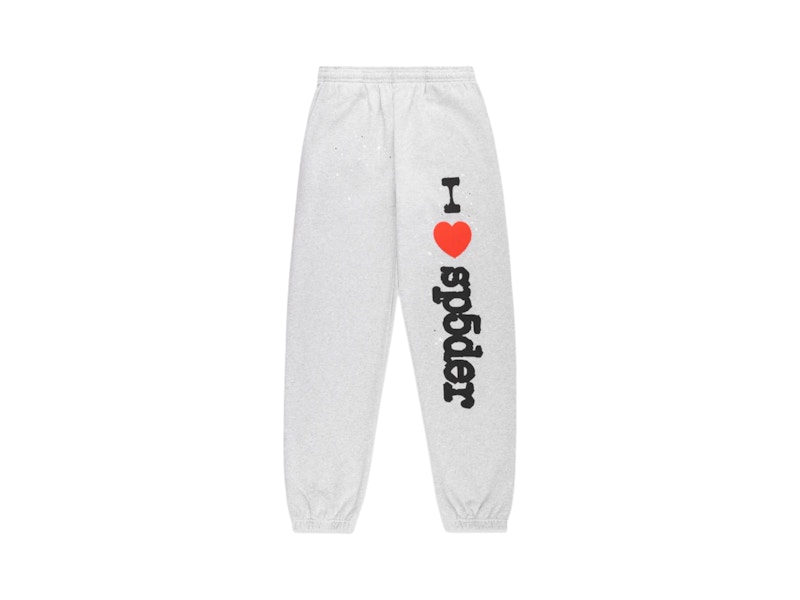 Pre-owned Sp5der Men's Souvenir Sweatpant In Heather Grey