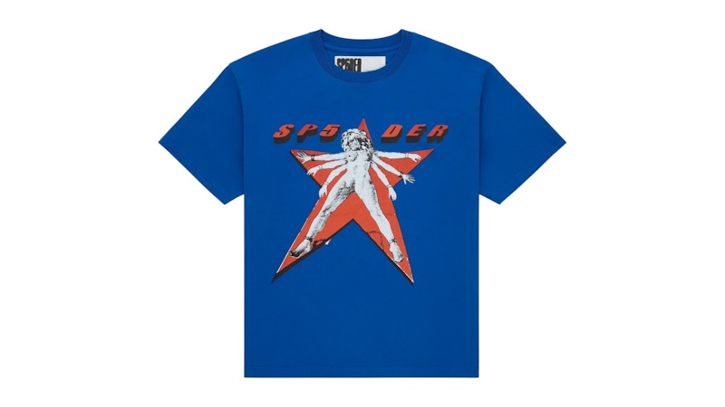 Sp5der Star Girl Tee Blue