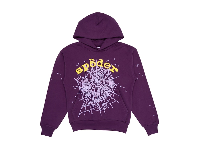 Sp5der Star OG Web V2 Hoodie Purple メンズ - FW24 - JP