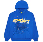 Sp5der Worldwide Sky Blue Web Hoodie Young Thug Spider Size M