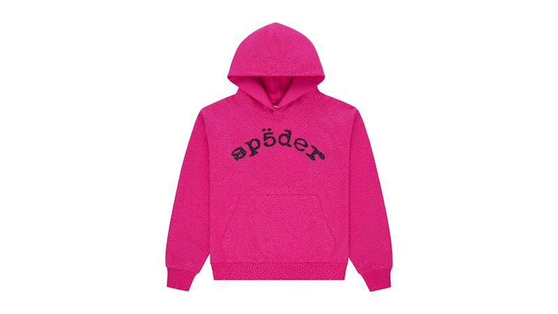 Sp5der VVS Hoodie Pink Men's - SS26 - US